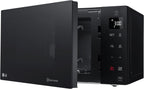 LG MH6535GIS Mikrowelle mit Inverter Technologie & Quarz Grill, 25 Liter Kapazitt, 1000 W, Automatikprogramme, einstellbare Leistungsstufen für optimales Garen und EasyClean-Funktion, Schwarz