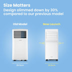 Comfee Mobiles Klimagerät MPPH-09CRN7, 9000 BTU 2,6kW, Kühlen&Ventilieren&Entfeuchten, Raumgröße bis 88m³(33㎡), Mobile Klimaanlage mit Abluftschlauch