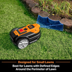 LawnMaster VBRM16 OcuMow™ Mähroboter für geeignet für bis zu 100 qm-Selbstfahrender Rasenmäher Roboter mit MX 24V 4.0Ah Lithium-Ionen Akku Ohne Kabel