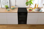 Gorenje GEIT5C61SPG Standherd mit Induktionskochfeld, 50 cm, 70 Liter,Silber, PerfectGrill, AirFry, FrozenBake, Pizza Mode 300°C, AquaClean, Made in Europe, inox
