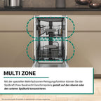 Bauknecht BK6FC11BS7A0X Vollintegrierbarer Geschirrspüler (45 cm)/ ActiveDry/Sensorprogramm/PowerClean/Besteckschublade/Hygiene-Programm/Vollwasserschutz/Multizone/Startzeitvorwahl