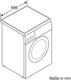 Bosch WUU28TA8 Serie 6 Waschmaschine, 8 kg, 1400 UpM, ActiveWater Plus maximale Energie- und Wasserersparnis, AquaStop Schutz gegen Wasserschäden, EcoSilence Drive leiser und effizienter Motor