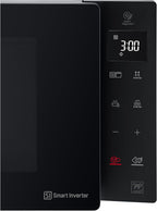 LG MH6535GIS Mikrowelle mit Inverter Technologie & Quarz Grill, 25 Liter Kapazitt, 1000 W, Automatikprogramme, einstellbare Leistungsstufen für optimales Garen und EasyClean-Funktion, Schwarz