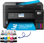 Epson EcoTank ET-4800 A4-Multifunktions-Wi-Fi-Tintentankdrucker, mit einem im Lieferumfang enthaltenen Vorrat an Tinten bis zu 3 Jahren