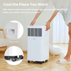 Comfee Mobiles Klimagerät MPPH-09CRN7, 9000 BTU 2,6kW, Kühlen&Ventilieren&Entfeuchten, Raumgröße bis 88m³(33㎡), Mobile Klimaanlage mit Abluftschlauch