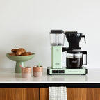 Moccamaster KBG Select, Kaffeemaschine, Retro Kaffeemaschine, Filterkaffee, Off-White, 1.25L