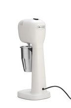 HENDI Milchshake Maker, Inkl. 2 Mixbechers (Edelstahl und Polykarbonat) und 4 austauschbaren Rührwerken, Drink mixer, Frappés, Getränkemixer, 230V/400W, 170x196x(H)490mm, Karamell