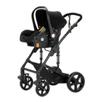 3 in 1 Kombikinderwagen 3 in 1 Reisesysteme Kinderwagen Infant Hochlandschaft Liegender Buggy Kinderwagen Neugeborenen Kinderwagen Faltbarer Standardkinderwagen (906 White)
