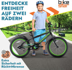 BIKESTAR Kinderfahrrad 18 Zoll für Mädchen und Jungen ab 5 Jahre | Kinderrad Urban Jungle | Fahrrad für Kinder | Risikofrei Testen