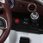 HOMCOM Kinder-Elektroauto Bentley GT lizenziert mit Fernbedienung Weiß
