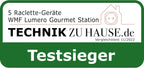 WMF Lumero 3in1 Gourmet Station für 8 Personen, Raclette Fondue Kombi, elektrisch, Temperaturregulierung, Beleuchtung, 1800 Watt, platzsparend, edelstahl matt