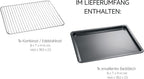 AEG Einbaubackofen – Serie 5 Ringheißluft: Gleichmäßige Garergebnisse auf 3 Ebenen – Pyrolyse Selbstreinigung – 25 Automatikprogramme – LED-Touchdisplay – Schnellaufheizung – Schwarz – BPE53516AB