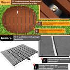 Sonnewelt Bodendusche Gartendusche mit Furad und Kupfer-Düsen