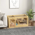 PawHut Hamsterkäfig Kleintierkäfig mehrstöckig mit Zubehör Holz