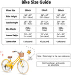 Glerc Missy 20 24 26 Zoll Mädchen City 6-Gang Hybrid Cruiser Fahrrad mit Weidenkorb für Jugend über 6-Jahre alt, mehrere Farben