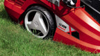 Einhell Akku-Rasenmher GE-CM 36 Li Kit Power X-Change (36 V, 36 cm Schnittbreite, bis 350 m, Brushless, 40L Fangkorb, 25-75 mm Schnitthhe, inkl. 2x 3,0 Ah-Akku und 2x Ladegert)