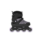 CRIVIT Jugend-Softboot-Inlineskates, größenverstellbar (schwarz/lila) - B-Ware gut