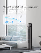 PELONIS Luftkühler mit Wasserkühlung, Klimaanlage Mobil, 5L Ventilator mit Wasserkühlung, Klimagert Luftbefeuchter mit Fernbedienung, 355m/h Klimaanlage Ohne Abluftschlauch