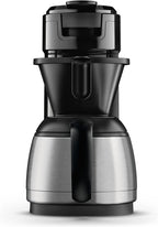 Philips Senseo Switch Pad- und Filterkaffeemaschine, 2-in-1-Brühtechnologie, 1-Liter-Wasserbehlter, 7 Tassen in einem Durchgang, Klavierlackschwarz (HD6592/64)