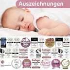 babybay Original Beistellbett aus massivem Buchenholz / kompakt & verwandelbar / Kinderbett Höhe stufenlos verstellbar & umweltfreundlich / mitwachsendes Babybett (weiß lackiert) / inkl. Matratze