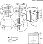 AEG Einbaubackofen – Serie 5 Ringheißluft: Gleichmäßige Garergebnisse auf 3 Ebenen – Pyrolyse Selbstreinigung – 25 Automatikprogramme – LED-Touchdisplay – Schnellaufheizung – Schwarz – BPE53516AB