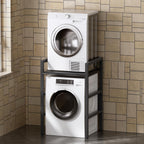 MSFE Regal über Waschmaschine,Höhenverstellbarer Wäschetrocknerständer,Lagerregal über der Waschmaschine, Tragfähigkeit 350 kg,für Waschmaschine und Trockner,73 * 64 * 110cm,Patentiertes Produkt