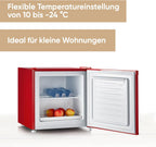 SEVERIN Retro Mini Kühl-/Gefrierbox (31 l), Gefrierschrank klein, Minikühlschrank mit flexibler Temperaturregelung, Tischkühlschrank, schwarz, GB 8880