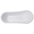 Lykke Badewanne mit Füen Nordic Deluxe 1700x750x730mm, Wei