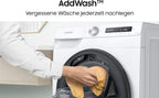 Samsung WW8NK52K0VW/EG Waschmaschine, 8 kg, 1200 U/min, SLIM Platzsparer, Ecobubble, AddWash, Hygiene-Dampfprogramm, Weiß