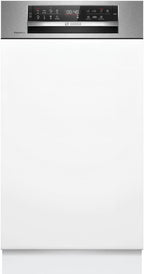 Bosch SPV2IKX10E Serie 2 Smarter Geschirrspüler vollintegriert, 45 cm breit, Besteckkorb, Extra Trocknen auf Knopfdruck, InfoLight roter Lichtpunkt am Boden, AquaStop Schutz gegen Wasserschäden, Weiß
