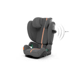 CYBEX Gold Kinder-Autositz Solution G i-Fix, Für Autos mit und ohne ISOFIX, Ab ca. 3 bis 12 Jahre (100 - 150 cm), Ab ca. 15 bis 50 kg, Lava Grey