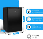 Bomann Gefrierschrank 87L | Gefrierschrank klein mit Temperaturbereich ≤ -18°C | 3 Schubladen | Tiefkühlschrank mit wechselbarem Türanschlag | Freezer Tiefkühlschrank klein GS 7253 weiß