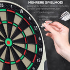 HOMCOM Elektronische Dartscheibe 18 Spiele 8 Spieler LCD Display