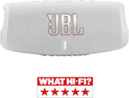 JBL Charge 5 Bluetooth-Lautsprecher in Schwarz – Wasserfeste, portable Boombox mit integrierter Powerbank – Eine Akku-Ladung für bis zu 20 Stunden kabellosen Musikgenuss