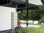 4rain Regentonne »SLIM«, 650 Liter Volumen, inklusive Auslaufhahn und Windsicherung