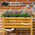 Outsunny Hochbeet Pflanzkasten klappbar erhöht Massivholz