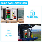 Sonnewelt 2 in 1 Mini Kühlschrank 15L Kühlbox