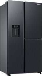 Samsung RS64DG53R3B1EF Side-by-Side-Kühlschrank mit Gefrierfach, 178 cm, 628 l, SmartThings AI Energy Mode, Eis- und Wasserspender, Slim Ice Maker, Premium Black Steel