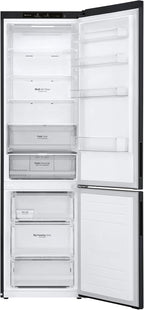 LG GBP62MCNBC, Klasse B, 384 L, Kühl-/ Gefrierkombination, Frische Features, Kühlschrank mit Gefrierfach und Innendisplay, DoorCooling+, LINEARCooling, 59,5 x 203 x 67,5 cm ꟷ Matte Black