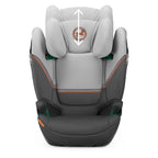 CYBEX Gold Kindersitz Solution S2 i-Fix, Für Autos mit und ohne ISOFIX, 100 - 150 cm, Ab ca. 3 bis 12 Jahre (15 - 50 kg), Lava Grey