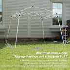 Outsunny Pavillon Ersatzdach UV50+ faltbar