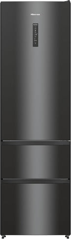 Hisense RB327N4AD2 Kühl-Gefrierkombination/ NoFrostPlus/ Multiflow 360°/ HolidayMode/ FreshZone/ 182,4 cm/ Kühlteil 171 l/ Gefrierteil 85 l/ 41 dB/ 287 kWh/ Jahr/ Edelstahl-Look