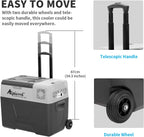 Alpicool CF55 55 Liter Kühlbox 12V tragbarer Mini-Kühlschrank elektrische Gefrierbox klein Gefrierschrank für Auto Camping, LKW, Boot und Steckdose mit USB-Anschluss, -20℃ bis 20℃