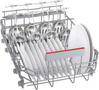 Bosch SPS4HMI61E Serie 4 Freistehender Geschirrspüler / E / 45 cm / Edelstahl / 76 kWh/100 Zyklen / 10 MGD / SuperSilence / Extra Trocknen / VarioSchublade / Home Connect