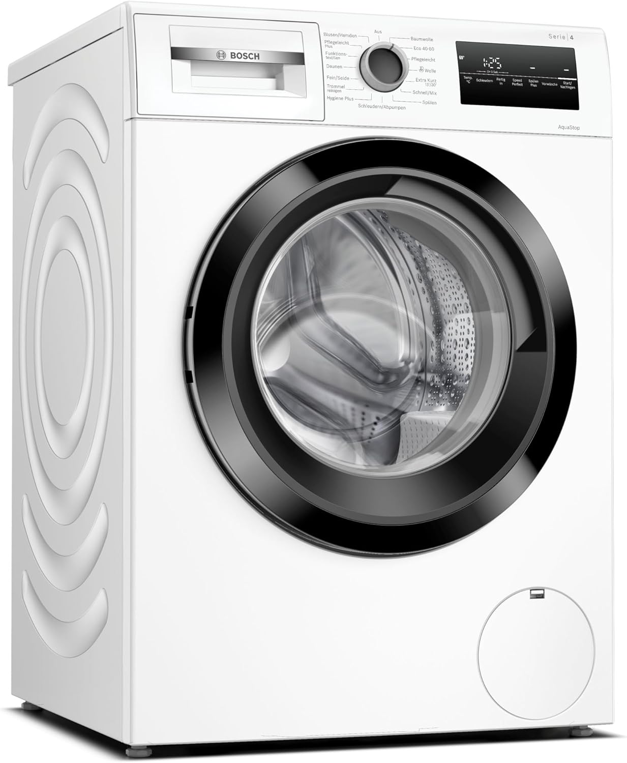 BOSCH WAN28127 Waschmaschine Serie 4, Frontlader mit 8kg Fassungsvermögen, 1400 UpM, Iron Assist, Active Water Plus, EcoSilence Drive, Speed Perfect, Weiß, 60cm