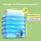 Comfee RCC100WH2(E) Gefriertruhe/169 kWh/Jahr/85cm hoch/99L/38dB/Geringe Lautstärke/Hoch effizientesD-förmigesRohr/Geeignet für verschiedene Einsatzszenarien/Einstellbarer Temperaturregler/Weiß