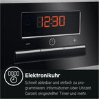 AEG Einbaubackofen – Serie 5 Ringheißluft: Gleichmäßige Garergebnisse auf 3 Ebenen – Pyrolyse Selbstreinigung – 25 Automatikprogramme – LED-Touchdisplay – Schnellaufheizung – Schwarz – BPE53516AB