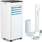 Mobile Klimaanlage 9000 BTU mit Abluftschlauch | 4-in-1 Mobiles Klimagerät | Leiser Betrieb