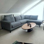Ausstellungsstück Sits Ecksofa Anja, hellblau, 293 x 221cm, Bezug anbehmbar