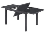 Alu-Set »Houston«, 9-teilig - Ausziehtisch & 8 Hochlehner, grau